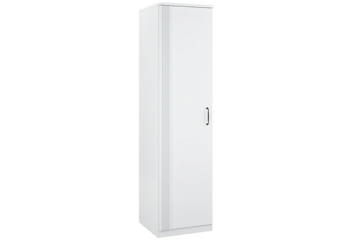 Шкаф для одежды и белья Диана Мод.Д5 (5 полок/выдвижная штанга) (Белый)