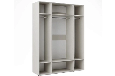 Корпус шкафа для гардеробной Мария МШ 180.55+МКЯ 55+МКП 135_180.55 (Дымчато-серый)