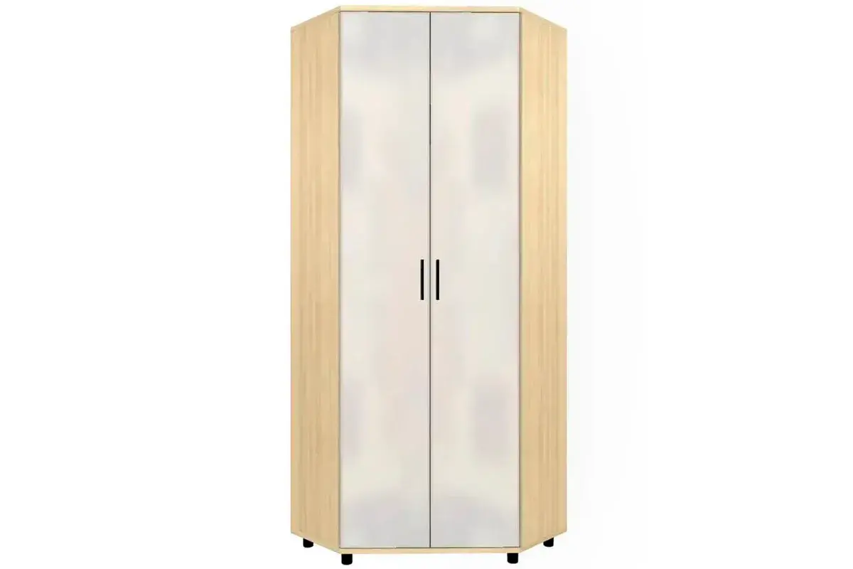 Шкаф для одежды и белья ШК-5016-АС-БГ (Ясень Асахи/Белый Бриллиант Глянцевый)