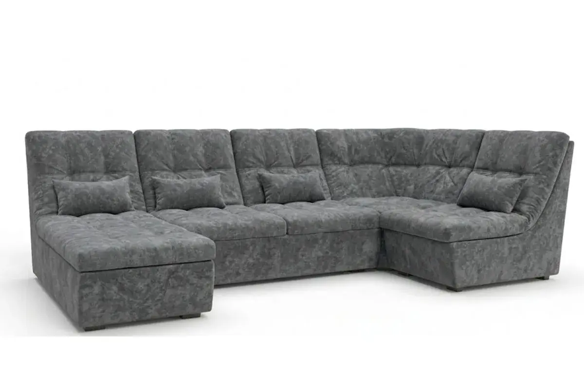 Угловой диван София 2 ДКУ латы Siesta Грей