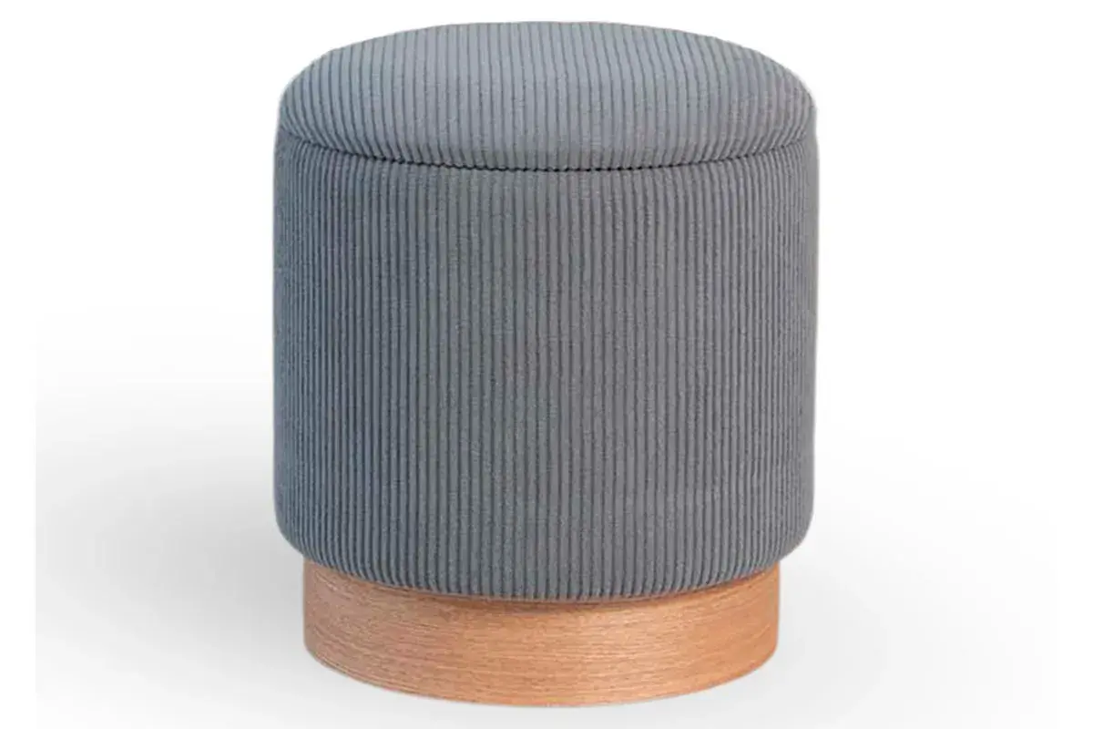 Пуф Марибор Стандарт (Велюр / Серый)