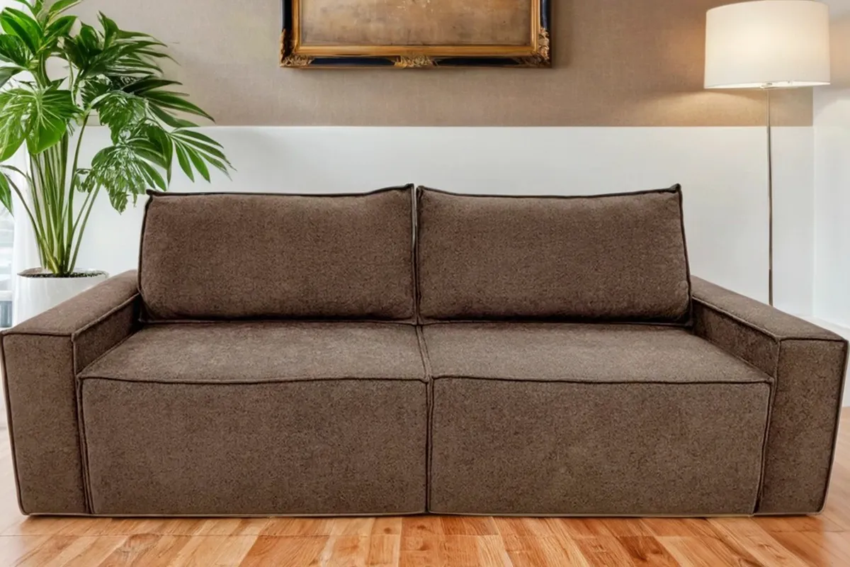 Диван Brick-3 S (Набивные подушки/Вывернутый) Гунин 2217/4