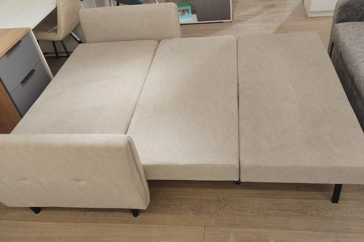 Диван-кровать Мишель ДК (Gretta Bone / Ножки Орех)