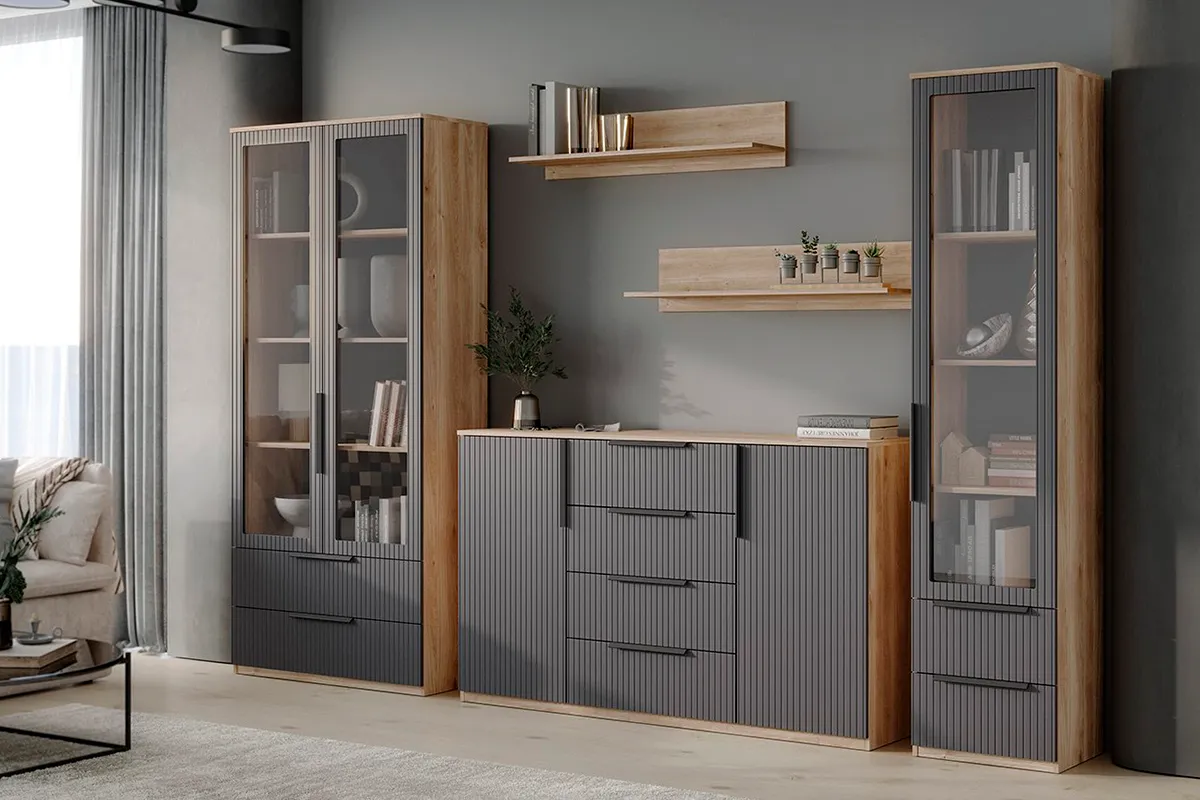 Полка навесная Астория 22 (Дуб кастелло медовый)