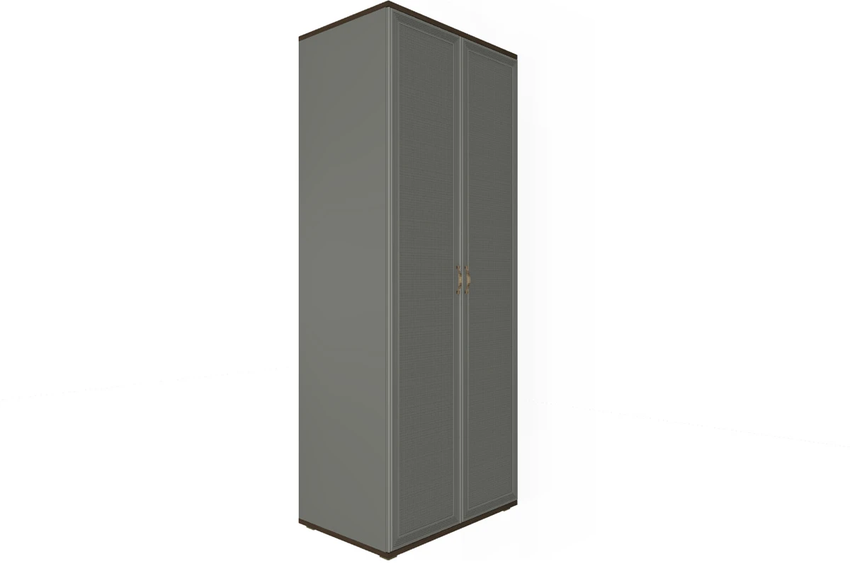 Шкаф для одежды и белья ШК-1002-ГТ-СО (Гикори Джексон Темный/Серый Оникс)