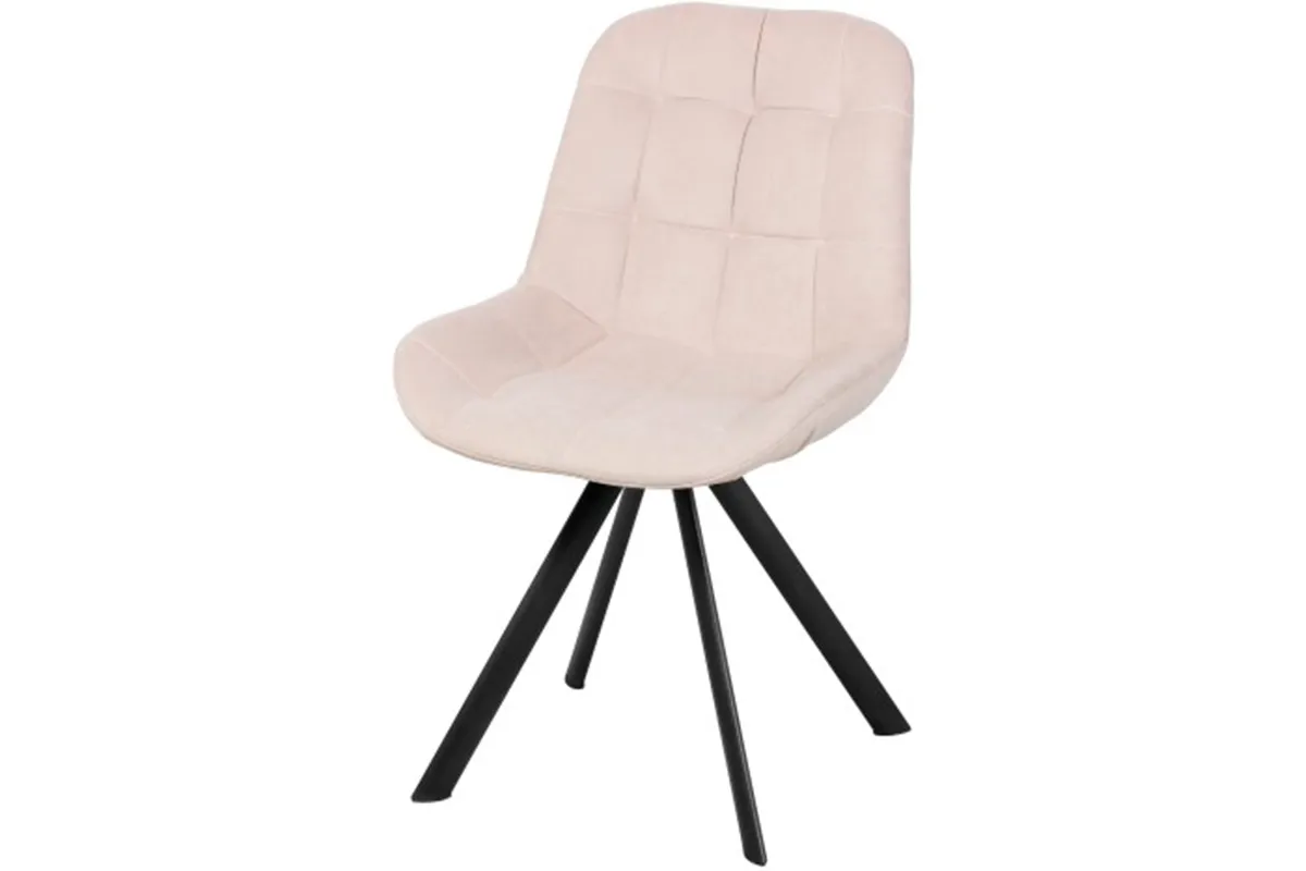 Стул поворотный Тоскана Стиль (Муар черный/Велюр Dream bone/Кремовый) СРП-433