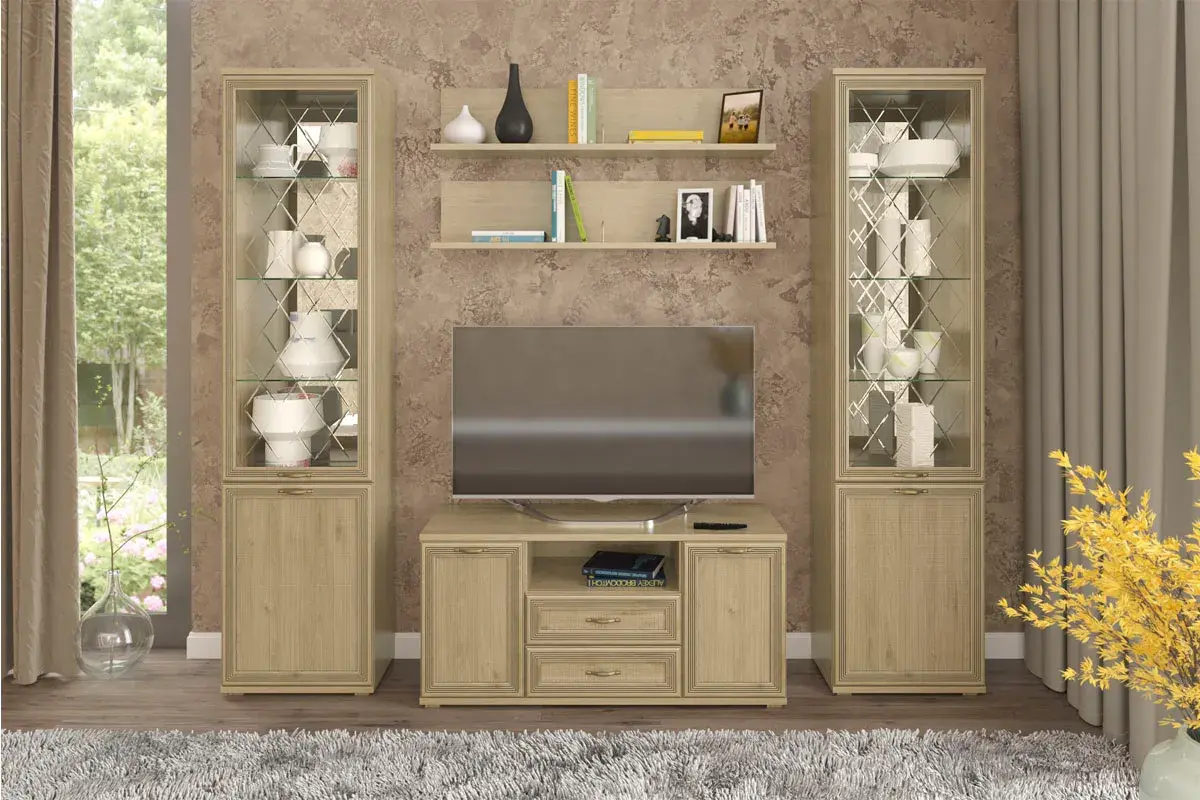 Комплект мебели для гостиной ГК-1002 (Гикори Джексон светлый)