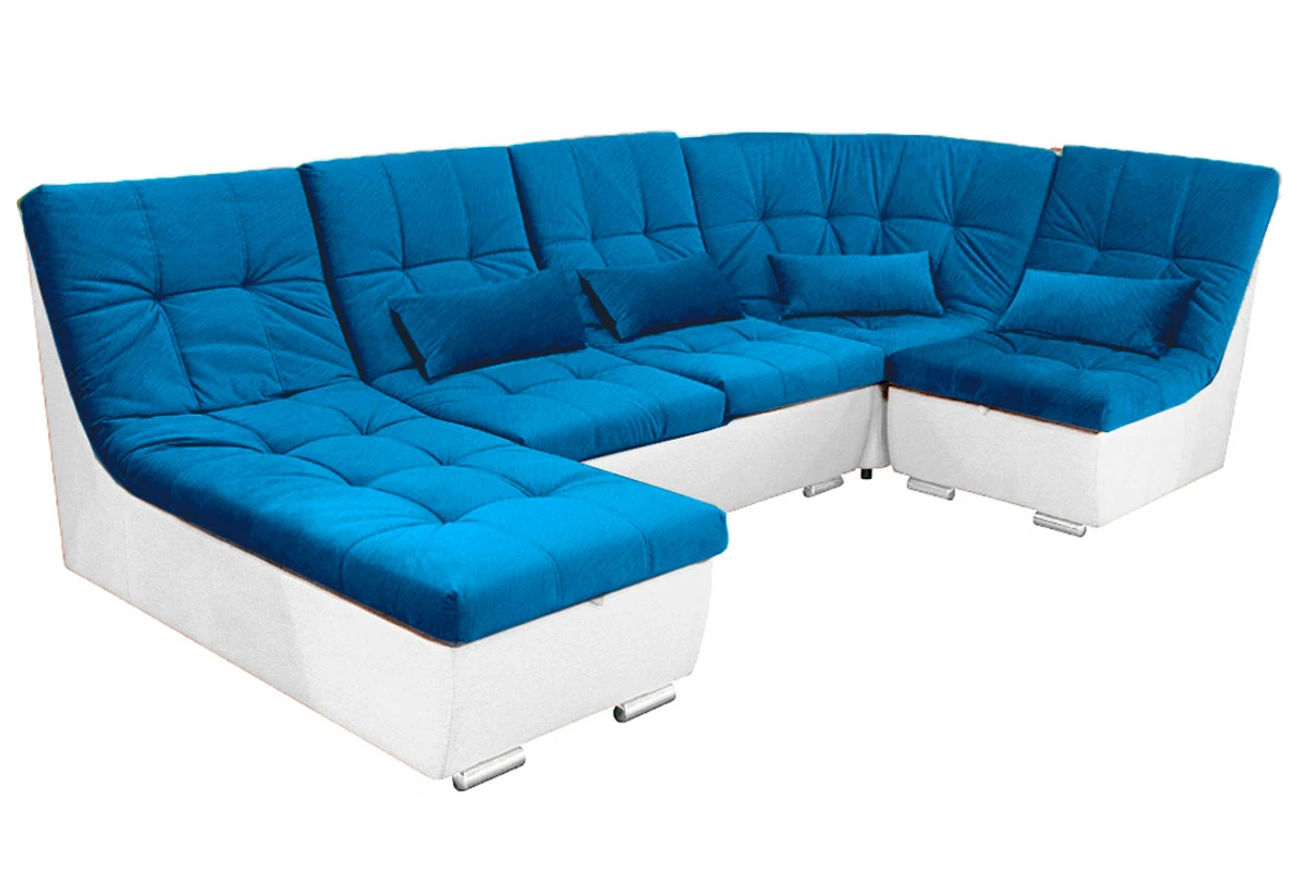Угловой диван София 2 ДКУ 3Т латы Dublin 01 Бирюзовый