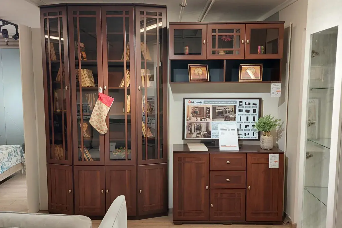 Sherlock 4 Шкаф навесной орех шоколадный