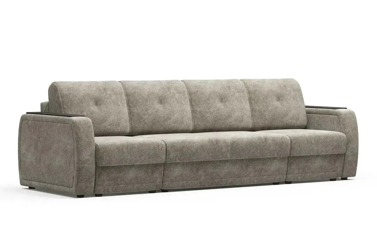 Угловой диван-кровать Алтай П-образный (Накладка венге)