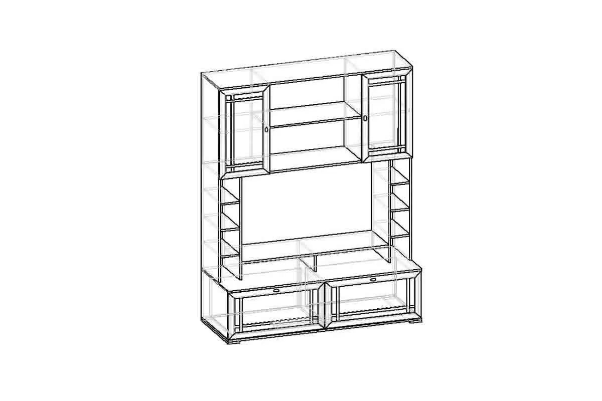 Sherlock 1 Шкаф МЦН орех шоколадный