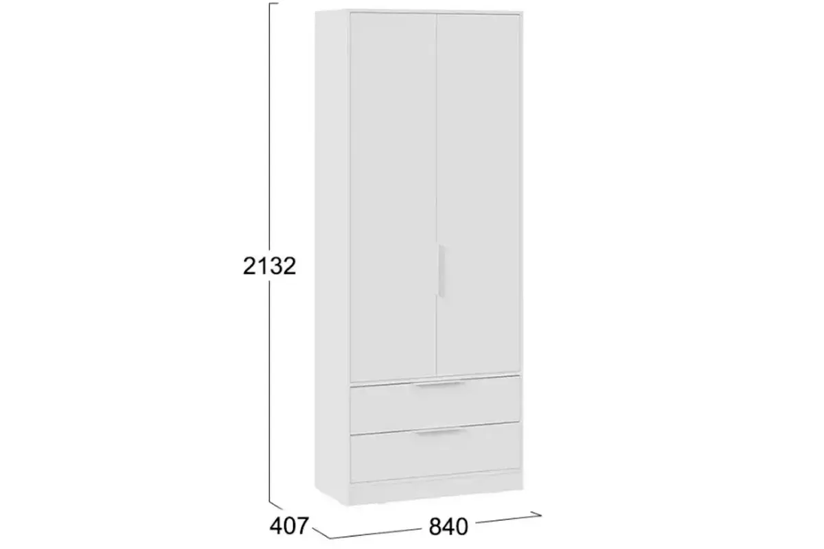 Шкаф для одежды Марли (Белый)