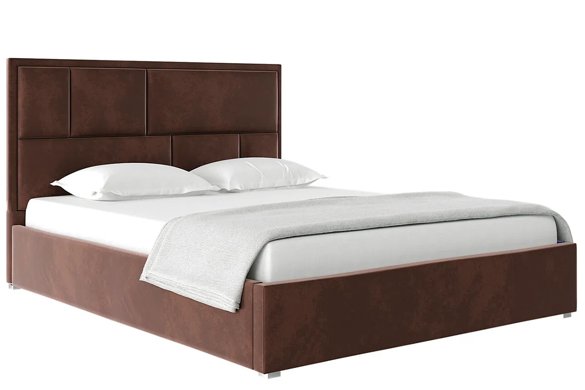 Кровать Madison с ПМ 160х200 (Велюр / Шоколад) 72305917
