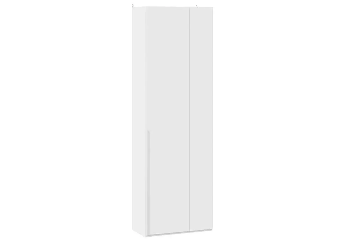 Шкаф угловой с 1 глухой дверью Порто СМ-393.07.231 (366) (Белый жемчуг/Белый софт)