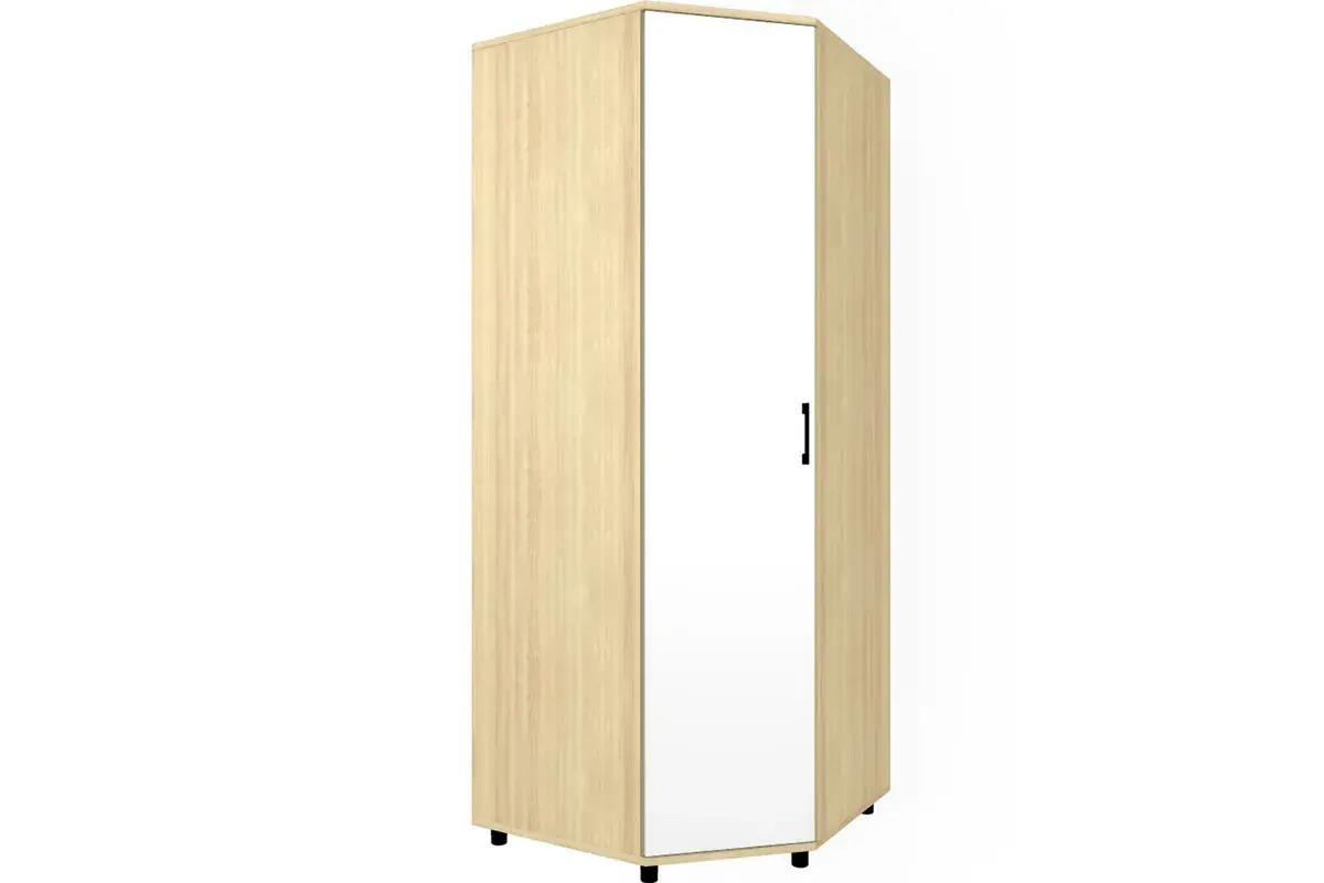 Шкаф для одежды и белья ШК-5011-АС-БГ (Ясень Асахи/Белый Бриллиант Глянцевый)