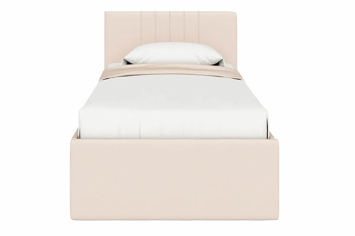 Кровать Соло односпальная с ПМ 90х200 (Newtone Light Beige/Светло-бежевый)