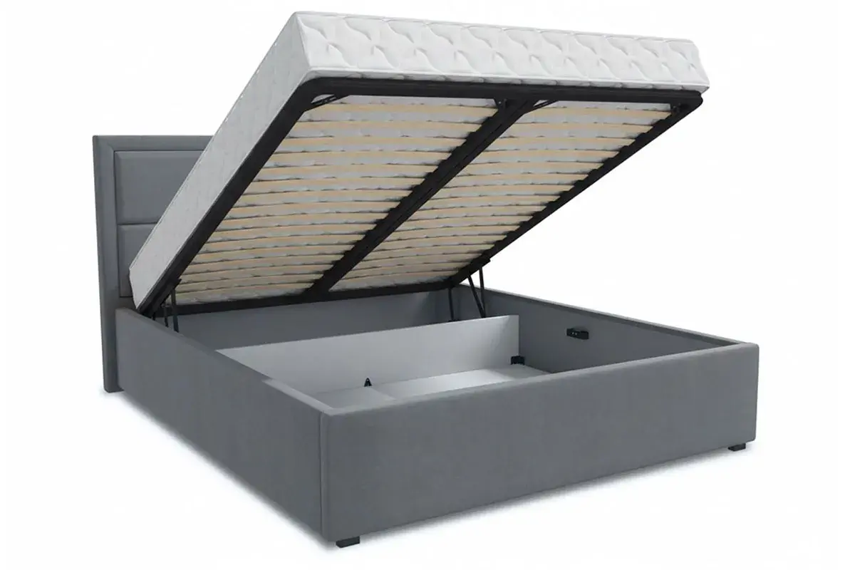 Кровать Квадро-1 с ПМ 160х200 (Тедди 316) 5 кат.