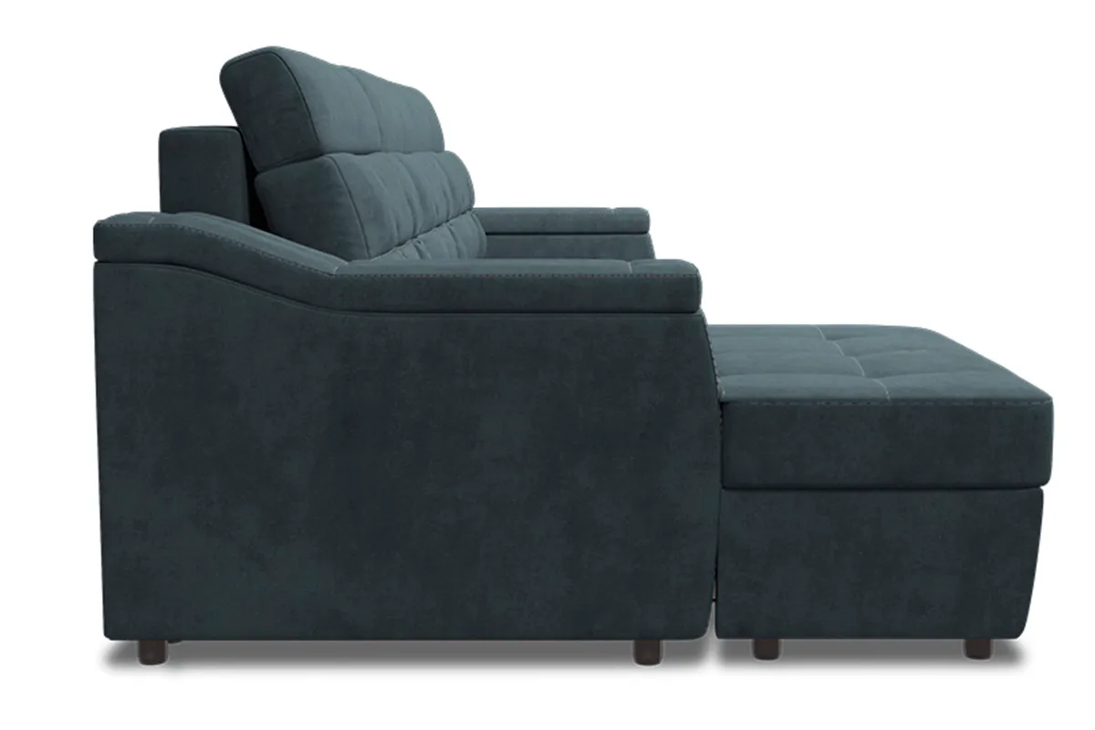 Угловой диван Бруно New ДКУ-О Teddy 18 Серый