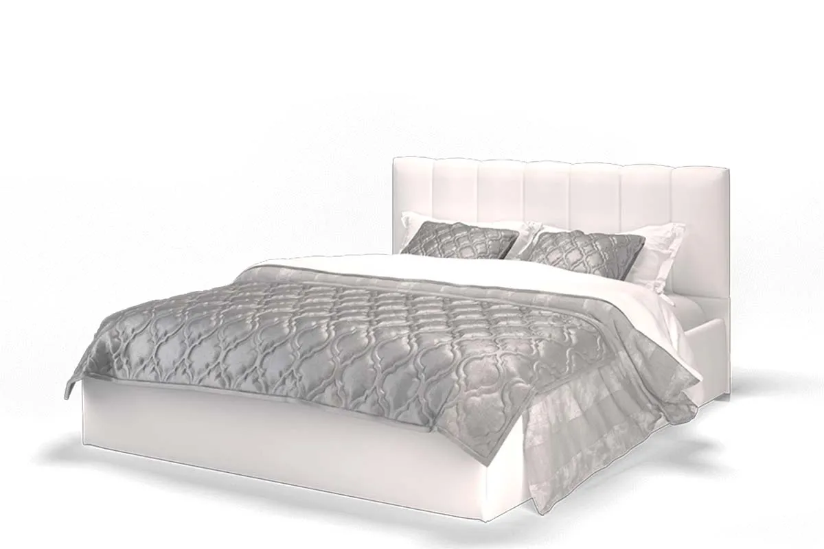 Кровать Элен с подъемным механизмом (Vega White) 160х200