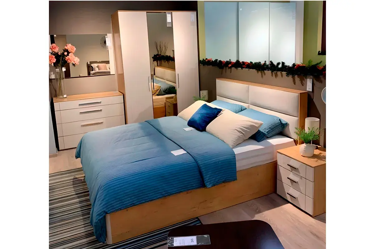 Николь ТД-295.03.01 Тумба прикроватная Бунратти/Фон Бежевый