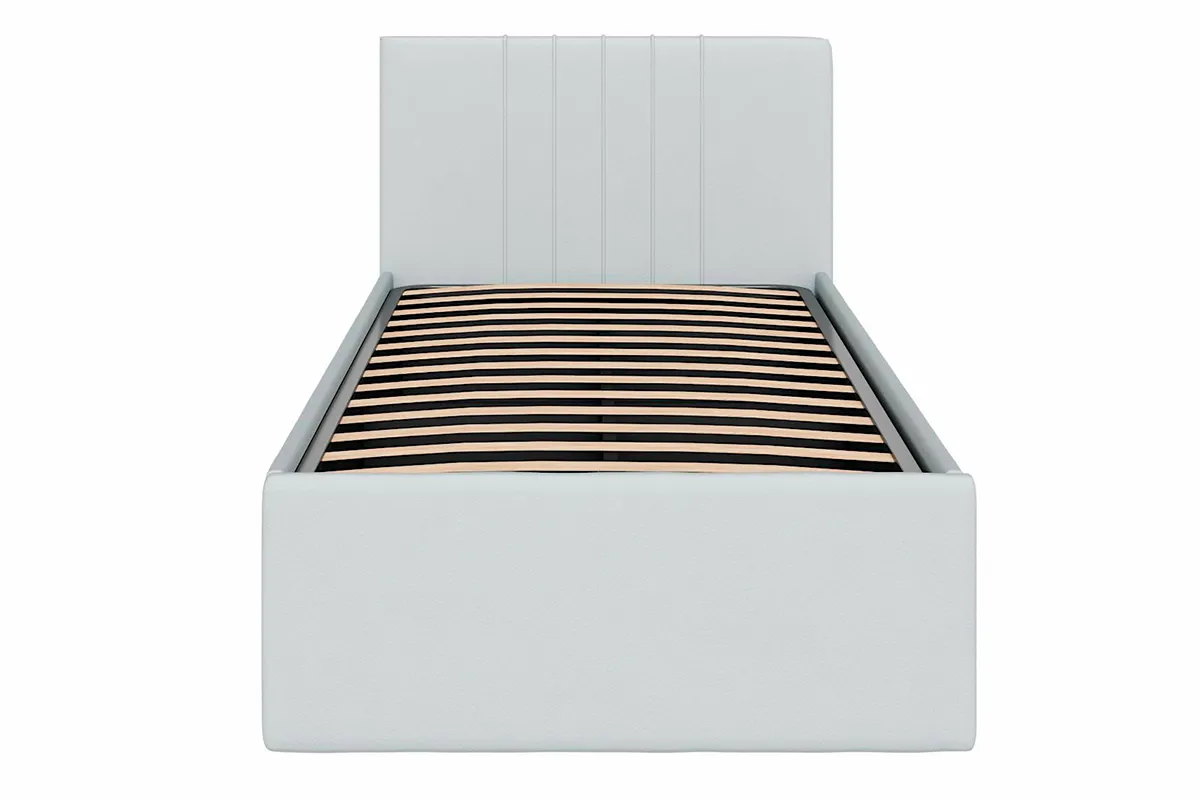 Кровать Соло односпальная с ПМ 90х200 (Newtone Light Grey/Светло-серый)