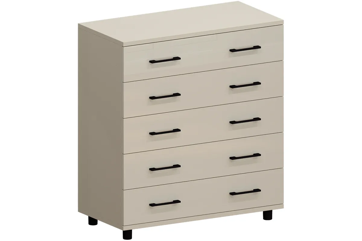 Комод КМ-5021-СК-КГ (Серый Кашемир / Кашемир Глянцевый)