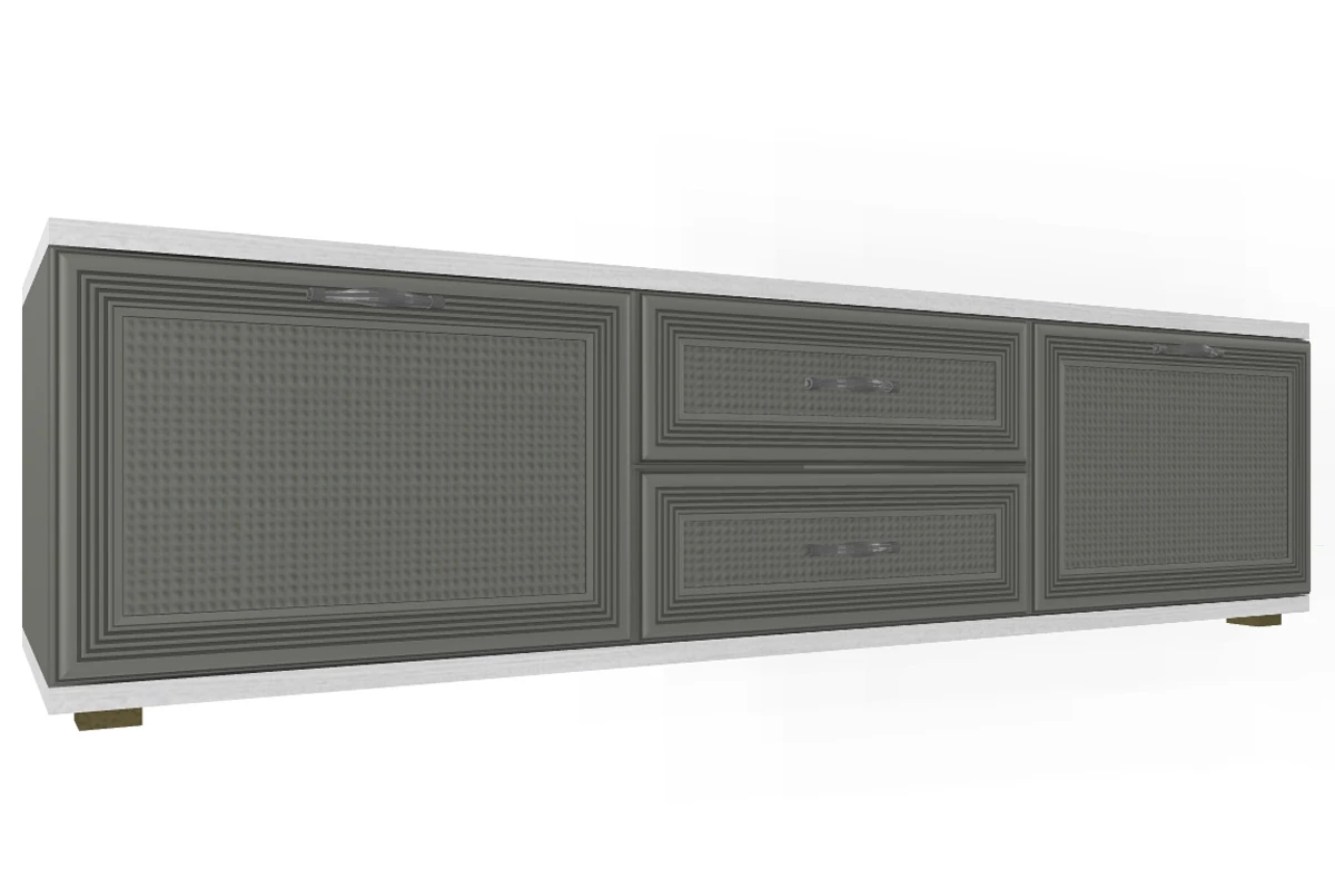 Готовый комплект для гостиной Карина ГК-1001-СЯ-СО (Снежный Ясень/Серый Оникс)