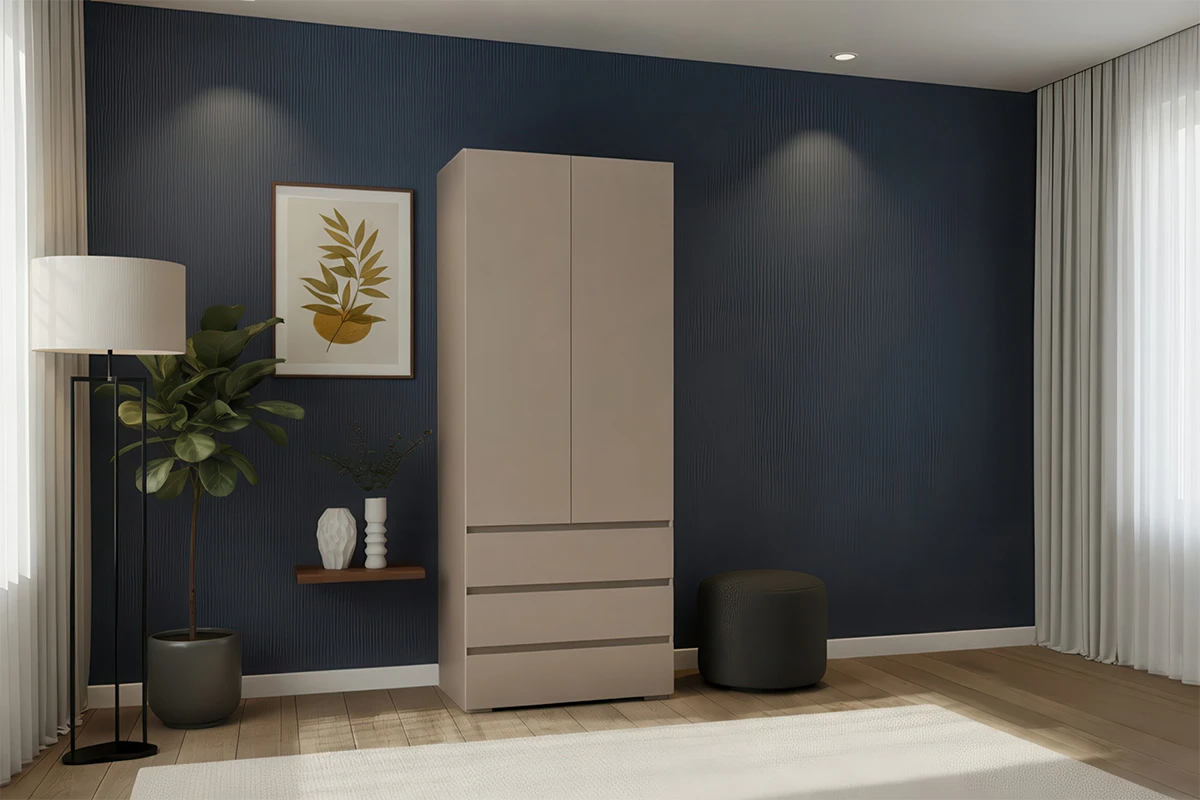 Шкаф 2-створчатый Веста (Бежевый)