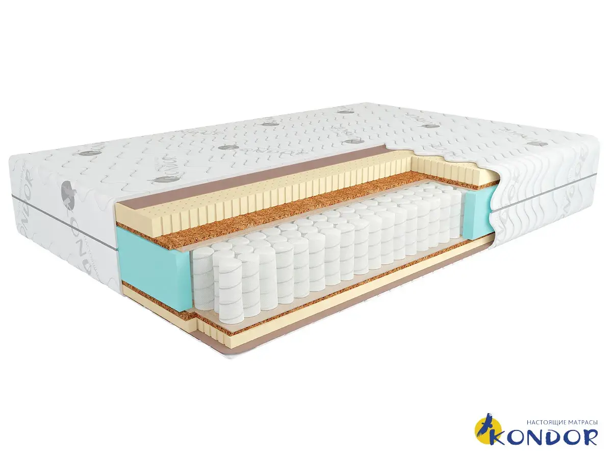 Матрас Kondor Sidney-3 Hard 90х200х23 жаккард Матрас Kondor Sidney-3 Hard 90х200х23 жаккард