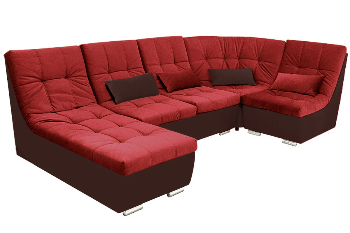 Угловой диван София 2 ДКУ латы Саванна Черри