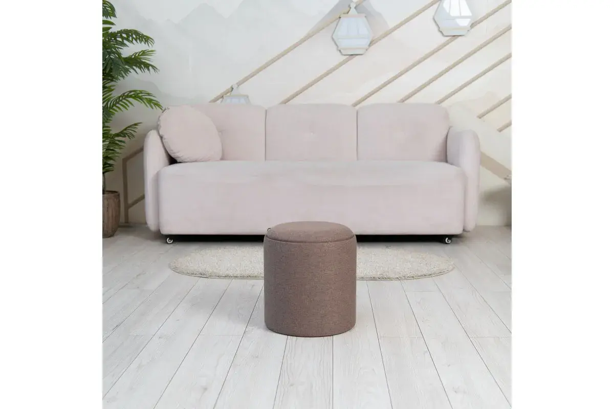 Пуф Грац Стандарт (Рогожка / Коричневый)