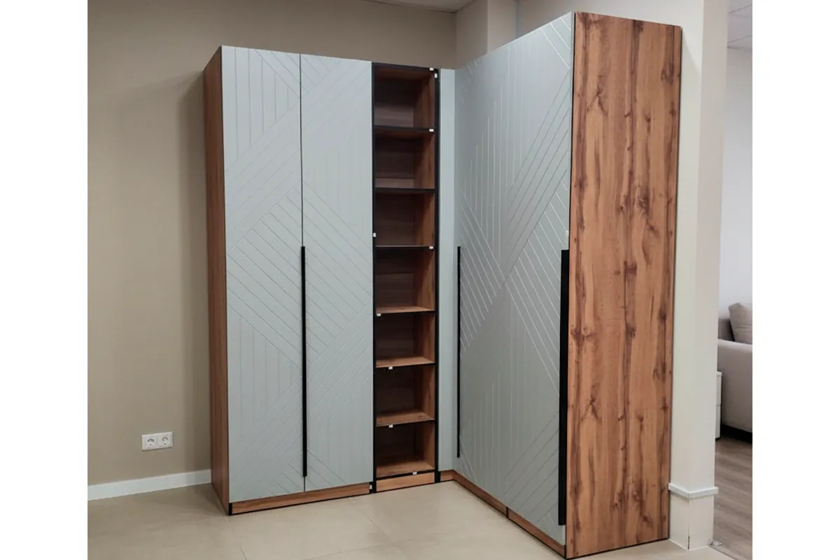Гардеробная система Квадро (Дуб вотан / Мартини)