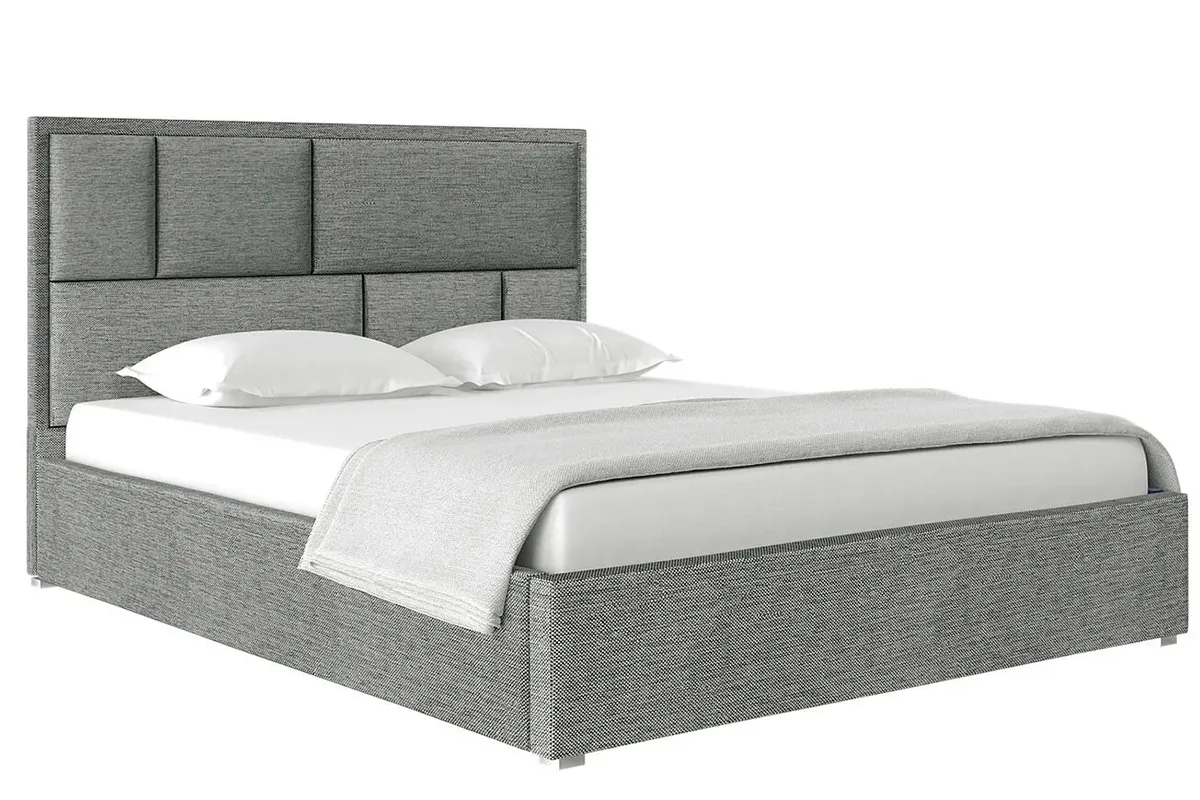 Кровать Madison с ПМ 160х200 (Рогожка / Серая) 72305916