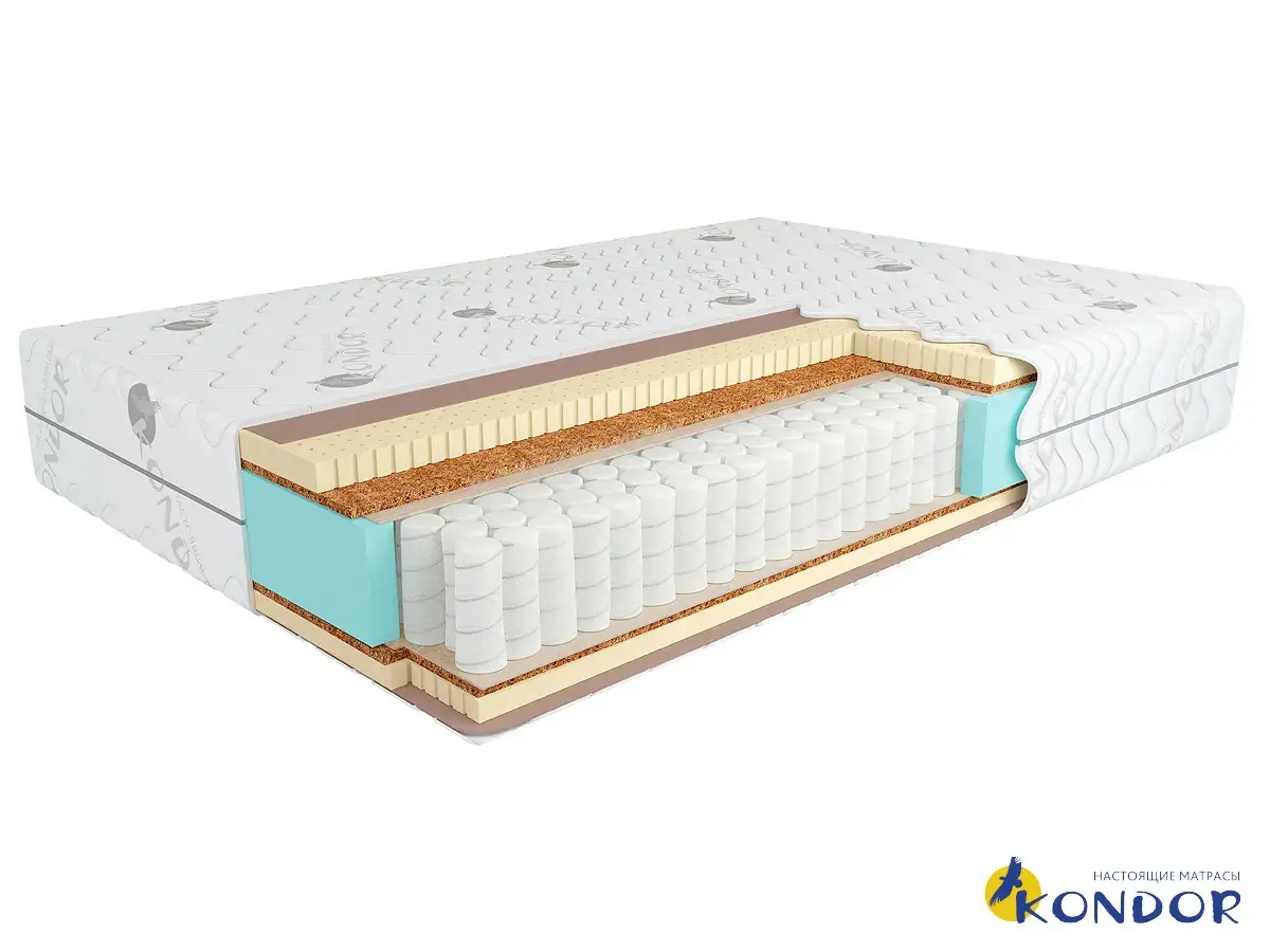 Матрас Kondor Sidney-2 Hard 90х200х22 трикотаж Матрас Kondor Sidney-2 Hard 90х200х22 трикотаж