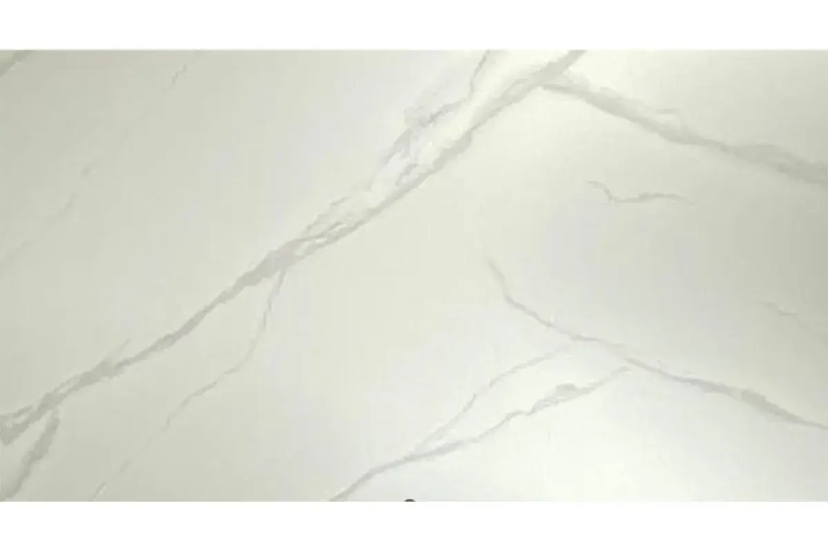 Стол обеденный Луи (Керамика YB9020023B Белый мрамор / МДФ Черный кварц / Металл Черный)