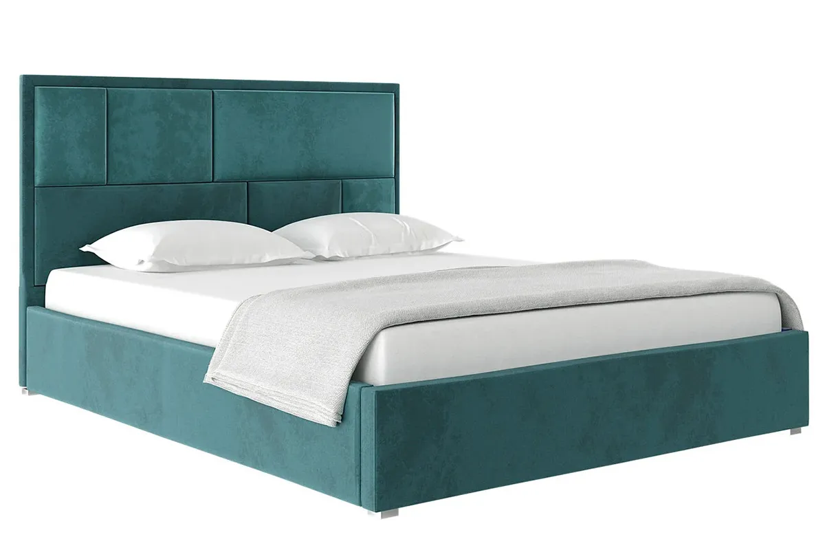 Кровать Madison с ПМ 180х200 (Велюр / Бирюзовый) 72306324