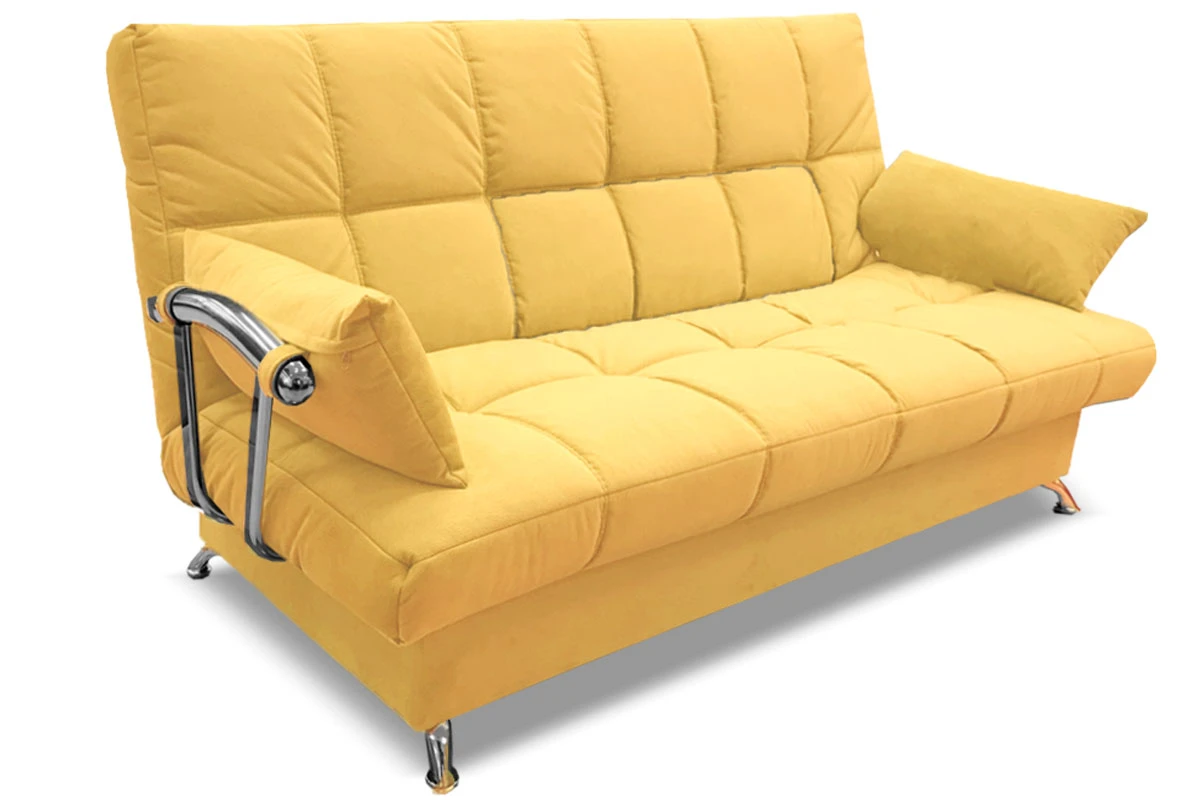 Диван-кровать Финка с хром. бок. "Регина-45.2" Lovely 42 Лимонный