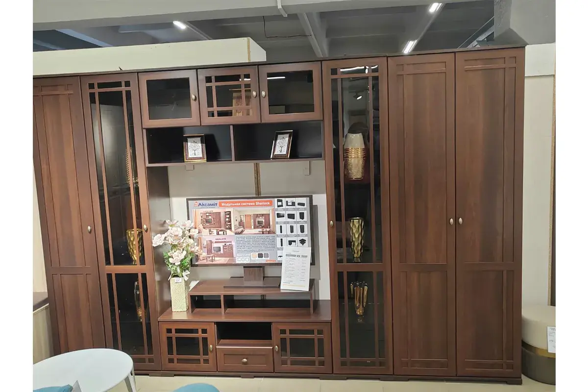 Sherlock 13 Шкаф для посуды орех шоколадный