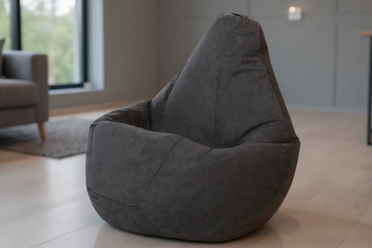 Кресло Мешок Груша (Графит / Велюр) 4XL