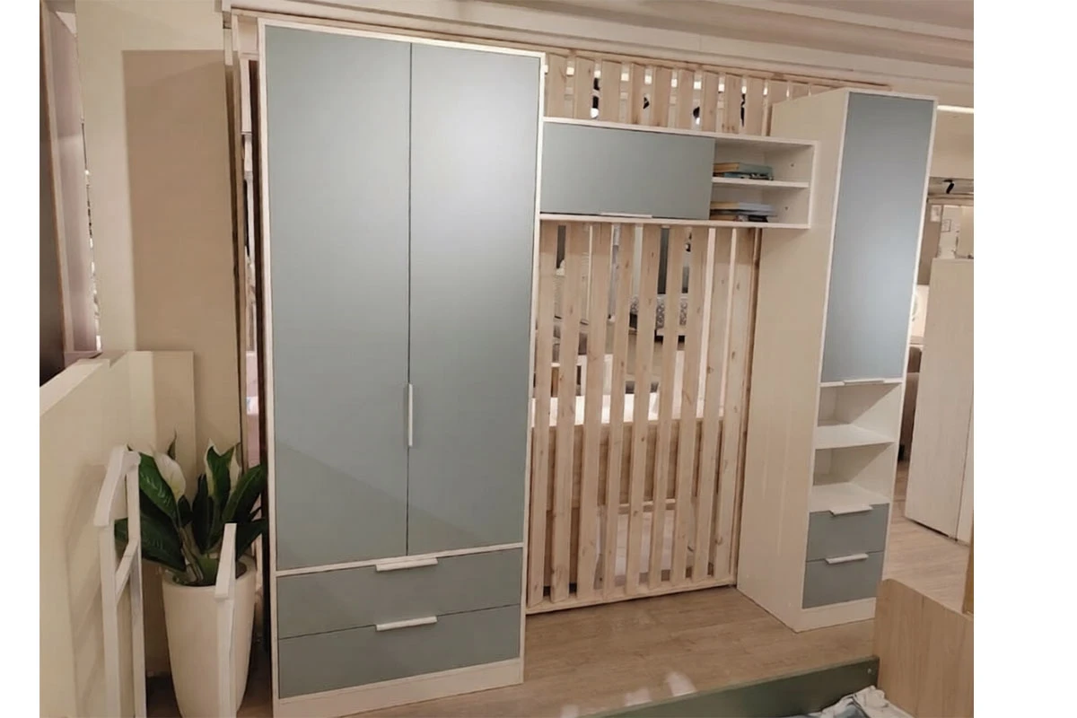 Набор детской мебели Марли №1 (Белый/Серо-голубой)