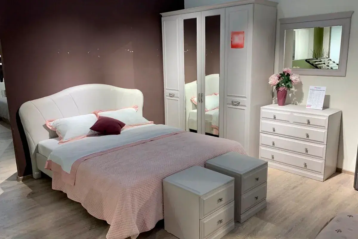 Сабрина ТД-307.01.01 Кровать с мягкой спинкой (1600)