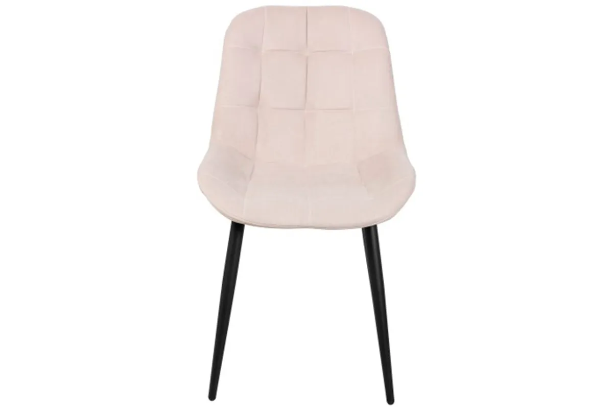 Стул Тоскана (Муар черный/Велюр Dream bone/кремовый)