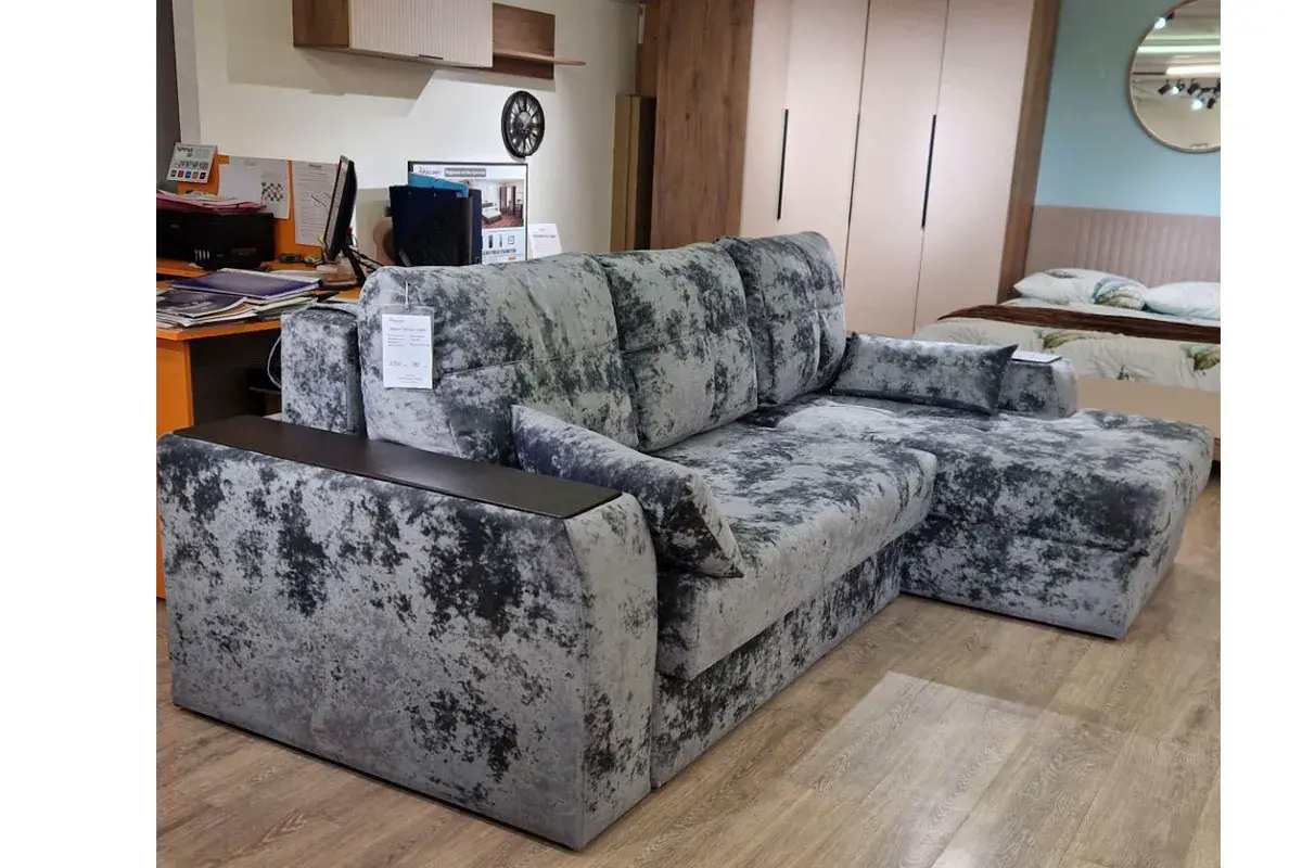 Угловой диван Остин ДКУ Plush Графит