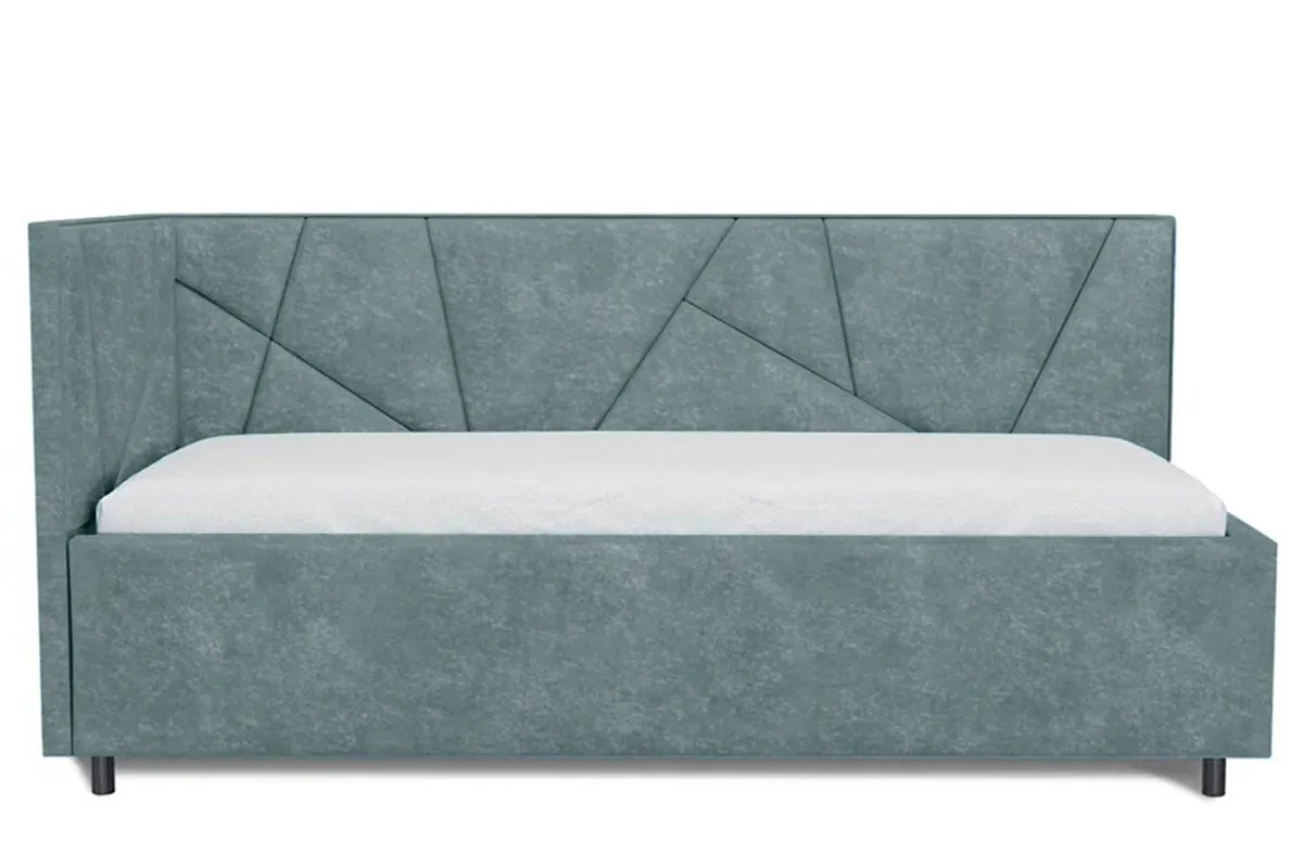 Кровать Рица с ПМ 90х200 (Небби 26 / Левый угол) 5 кат.