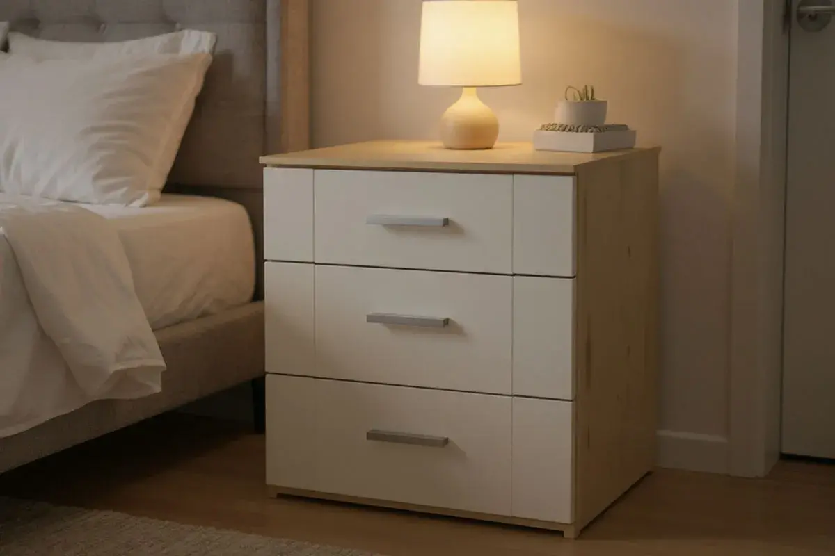 Николь ТД-295.03.01 Тумба прикроватная Бунратти/Фон Бежевый фото