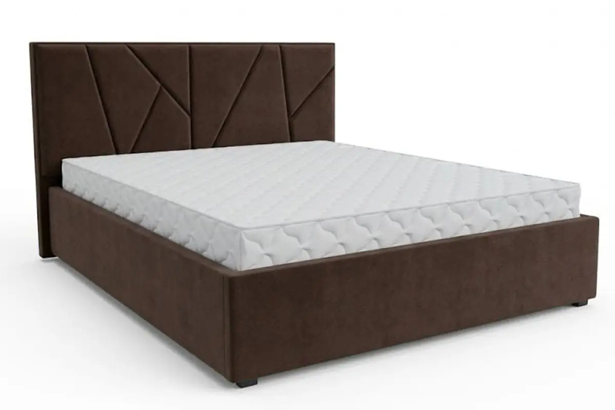 Кровать Рица-1 с ПМ 160х200 (Monaco 03 Java / Абсолют) 2 кат.