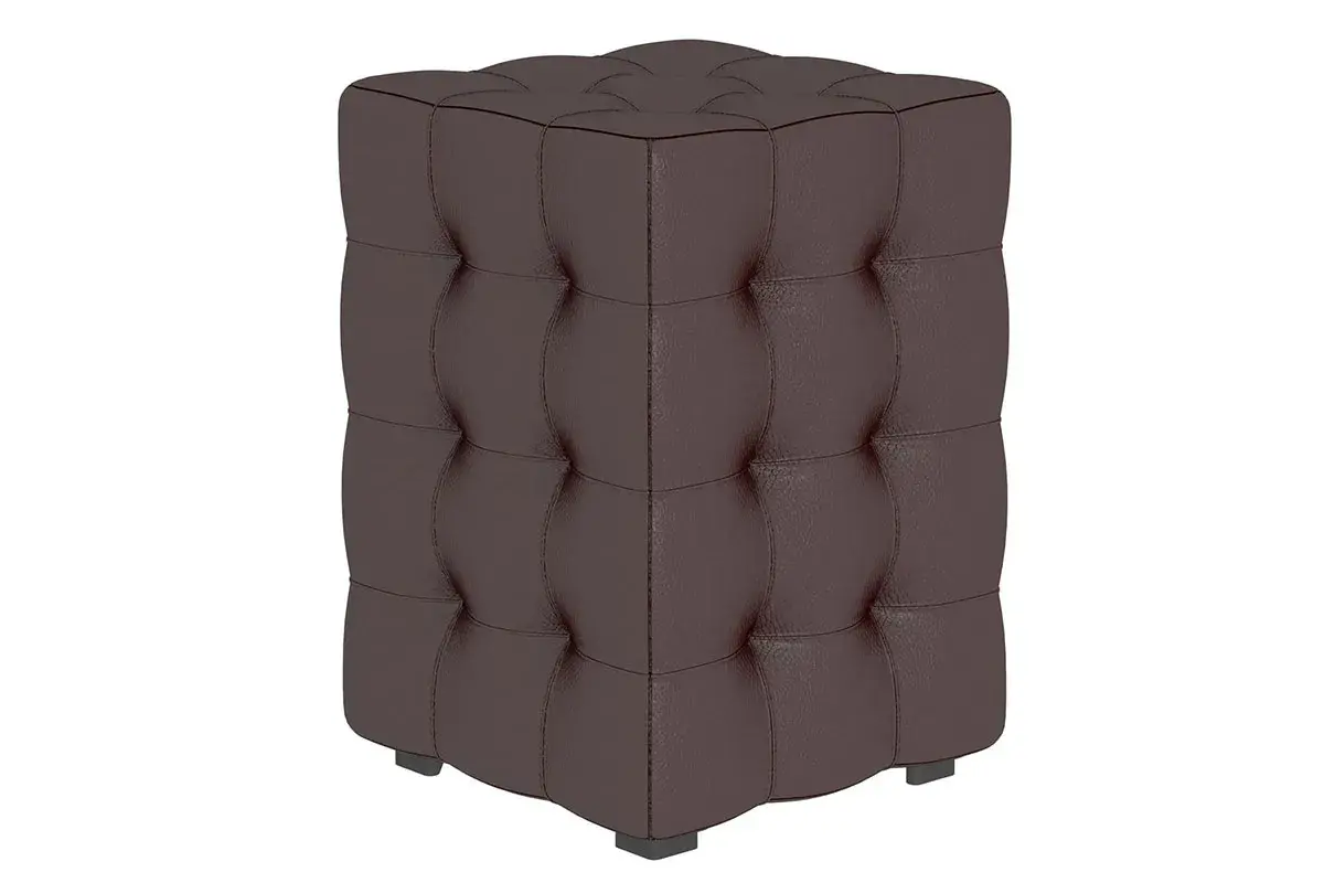 Пуф Модерн-2 мини (Кожзам / Гольф коричневый)