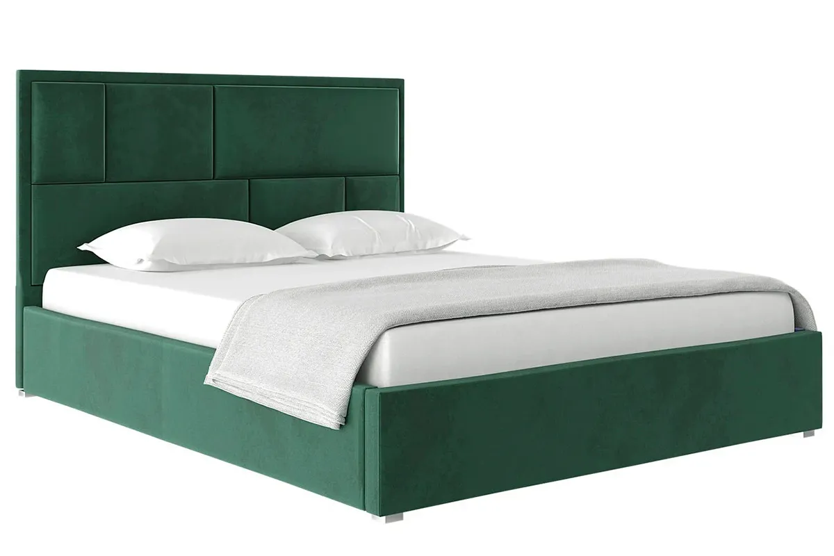 Кровать Madison с ПМ 180х200 (Велюр / Зелёный) 72306325