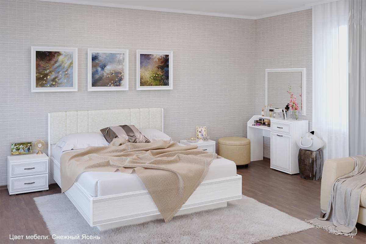 Спальня Карина-7 (Снежный Ясень) фото