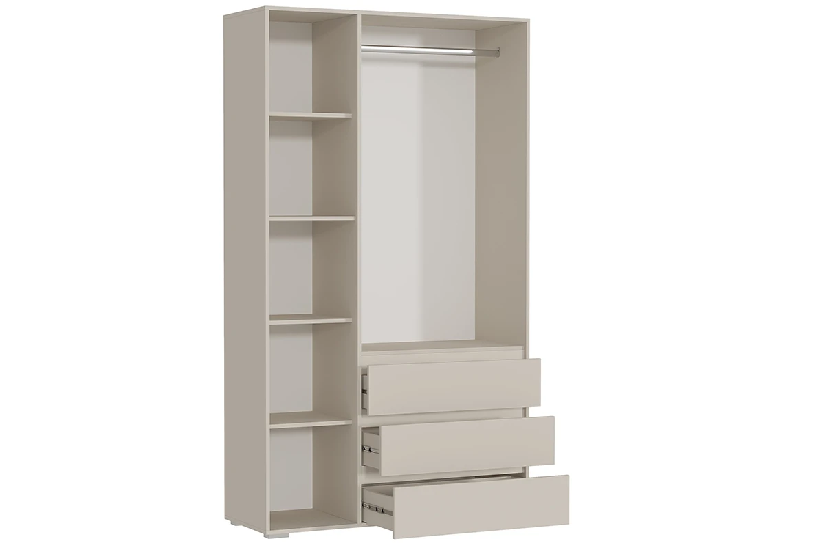 Шкаф 3-створчатый с ящиками Веста (Бежевый)